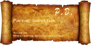 Parrag Dorottya névjegykártya